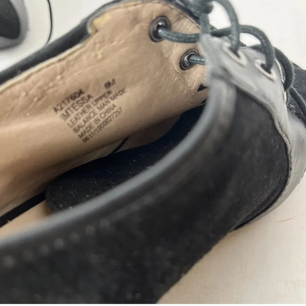 Isaac Mizrahi NY Black Leather Slingback Heels Women's 6M